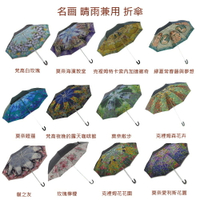 花日屋🌷日本嚴選 空運來台 抗UV 雨傘 世界名畫 歐式風格 直傘 雷諾瓦 慕夏 莫內 梵谷 奢華 摺疊傘