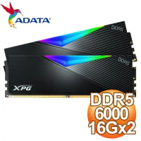 ADATA威剛 XPG LANCER DDR5-6000 16G*2 RGB炫光記憶體《黑》