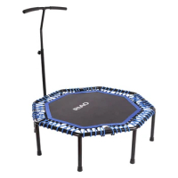 Indoor Trampoline Gym Equipment Fitness Exercise Mini Trampoline With Adjustable Handle Bar