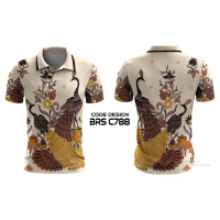 Kaos Jersey Batik Polo Full Printing - Emboss - BRSC788EW