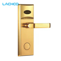 LACHCO Electronic Card Door Lock RFID Card Electric Keyless Lock For Home Hotel Office Room Latch with Deadbolt L16038SG