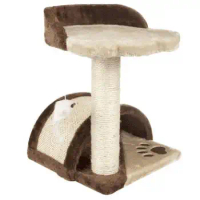 Oumilen Cat Tree with Feather Toy Scratching Post