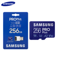 Samsung Memory Card PRO Plus Micro SD Card 128GB 256GB 512GB V30 Read Speed Up To 160MB/s UHS-I A2 TF Card With USB 3.0 Reader