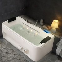 亞克力成人浴缸家用衛生間大瀑佈沖浪浴盆小戶型日式澡盆