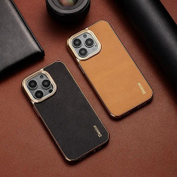 เคสโทรศัพท์ iPhone 15/14/13/12 Pro Max, 15, 14 Pro หนังแท้คุณภาพสูง เคสหรูหราสำหรับ iPhone 15/14 Plu