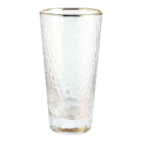 玻璃冷飲杯飲料杯日式錘紋耐熱玻璃杯家用大號泡水杯花茶杯可樂杯