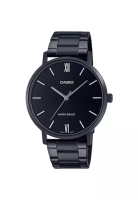 CASIO Men's Analog Watch MTP-VT01B-1B Black Stainless Steel Band Watch for Men