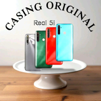 REALMI 5 / 5i / 5s - Backdoor Back Cover + Ring Lensa Kamera + Tombol Luar On Of Volume - Tutup Bela