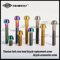Titanium bolt cone head M5* 9/16 / 20/25 / 30/35 / 40/50 / 65 mm bicycle replacement screw bicycle accessories screw