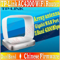Chin-Firmware, Array Antenna TP-LINK Wireless Router 802.11AC 3 bands 4300Mbps Dual Band Gigabit AC4300 Huge WiFi 2*USB ports