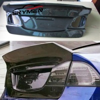 Auto Tail Trunk with Ducktail For Civic FD2 DEMON Style Carbon Fiber Glass Rear Boot Lid Lip Spoiler For FD2 Car Styling
