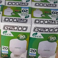 10 pcs LED 20 watt G2000 eco 90% energy, lampu penerangan rumah dll.