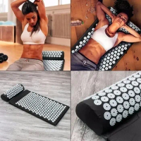 Acupressure Kuznetsov Spike Fitness Body Gift Mat Yoga Applicator Pilates Bag Pillow Non-slip Pain Exercise Cushion Massage