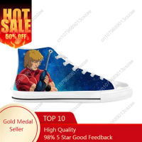 Space Adventure Cobra Pirate Captain Harlock Cool Casual Cloth Shoes High Top Comfortable Breathable 3D Print Men Women Sneakers
