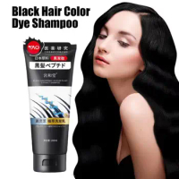 200g Hair Dye Shampoo Herbal Extracts Black Hair Color Dye Shampoo Activate Hair Follicle Treatment For Women F6D2