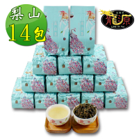 【龍源茶品】梨山淡雅醇香高山茶葉150gx14包(共3.5斤;附提袋)