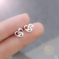 Love Ear Studs Versatile Temperament Ear Studs Gift Plug Box Ear X9C9