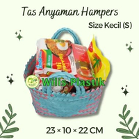 Wilis Plastik Tas Anyaman Plastik Murah Keranjang Belanja Bingkisan Hampers Kecil (S) Parcel Snack