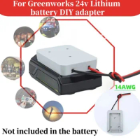 For Greenworks Battery Adapter For Greenworks 24V Adapter DIY 14AWG Suitable For electric Toy Cars(No Batteries)
