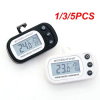 1/3/5PCS Waterproof Digital LCD Fridge Refrigerator Thermometer Digital Freezer Thermometer -50~70 Degree ℃/℉ for Kitchen Home