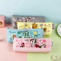 4 pcs/lot Kawaii Unicorn Pencil Case Creative Canvas Pencil Box Stationery pouch Cosmetic Bag Office School Supplies
