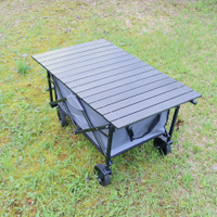 戶外露營車桌板折疊車野營車蓋板推車手拉車桌面鋁合金桌