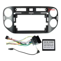 Fascial Frame Dashboard panel frame For VW Tiguan 2010 - 2015 Wiring Harness Accessories CAR VIDEO android car radio
