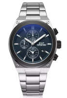 Expedition Expedition EXP 6850 MCBTBBU - Jam Tangan Analog Pria - Silver Blue Dial - Stainless Steel