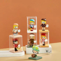 6 Pieces Acrylic Transparent Dustproof Display Cabinet Suitable For Blind Box Toys, Action Figures Storage And Display