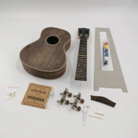 DIY ukulele 23 inch concert ukulele semi-finished with full laminated rosewood, complete parts