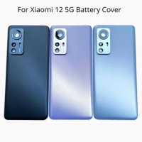 Back Glass Cover For Xiaomi 12 5G Back Door Replacement Battery Case Rear Housing Cover Mi Mi12 Twelve With Camera Lens