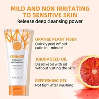 50gx2 Gmeelan Orange Extract Gel Exfoliating Body Scrub Facial Acne Look Bright