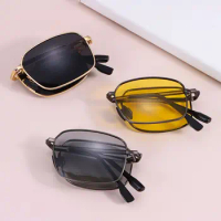 Metal Frame Night Vision Folding Polarized Sunglasses for Men Driving Glasses Photochromic Sunglasses