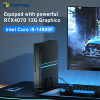 Topton 14th Gen Intel i9 14900F NVIDIA RTX 4070 12G Gaming Mini PC NVMe 2xDDR5 Windows 11 Mini Gamer Computer Desktop PC WiFi6