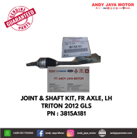 JOINT & SHAFT KIT, FR AXLE, LH, TRITON 2012 GLS PN : 3815A181