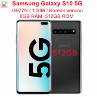 Samsung Galaxy S10 5G G977N 512GB ROM 8GB RAM 6.7" Octa Core NFC Exynos Korean Version Original Unlocked 5G