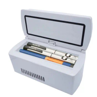Portable Travel Medicine Freezer Diabetic Insulin Cooler Mini Fridge Case Box Cooler for Car Travel and Home Use Stored
