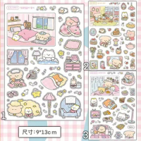 Doodle bear ins cartoon journal sticker