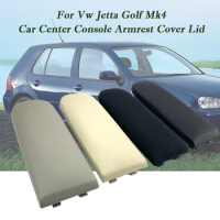 For Vw Jetta Golf Mk4 Bora Beetle Passat B5 Vw Polo 6R Leather Car Armrest Car Center Console Armrest Cover Lid 1PC