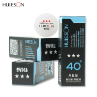 Huieson 3-Star Seamed Table Tennis Balls ABS New Materials Professional 40+ Training Ping Pong Ball Club Training Competition