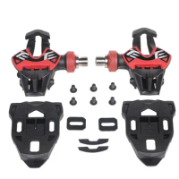 Road Bike Carbon Ti Titanium Titan Pedal Ultralight Self-Locking Clipless Pedals With Cleats Bike Pedal Bicycle Parts
