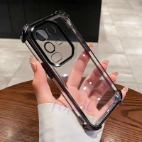 Ốp lưng trong suốt cho Infinix Note 50 Pro+ / Note 50 Pro Plus, chống va chạm ở bốn góc, không có bả