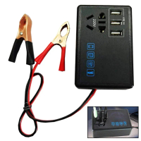 Vehicle Mounted Inverter 12V/24V To 220V Power Converter Multi Functional Universal Smart G0L6