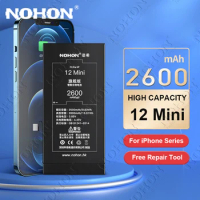 NOHON Battery for iPhone 12 Mini 12Mini High Capacity Phone Bateria for iPhone 11 Pro Max X XS XS 8 7 6 6S Plus SE 2020 SE2