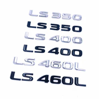 Car Trunk ABS Chrome Letters Logos Badge Emblem Decals Styling Sticker For Lexus LS LS350 LS400 LS460 LS460L Accessories