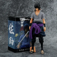 27CM Boxed GK Grandista Naruto Figure Shippuden Uchiha Sasuke Figures Anime Figurine Model PVC Statue Collection Toy Figma Gift