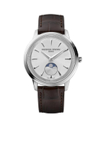 นาฬิกาข้อมือยูนิเซ็กส์ Classics Moneta Moonphase Quartz รุ่น FC-206S3S6 ขนาด 37 มม. สีเงิน