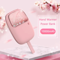 10000mAh Mini Power Bank Hand Warmer Powerbank for iPhone 15 14 X Xiaomi Samsung Huawei Portable Charger Poverbank Spare Battery