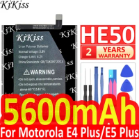 5600mAh KiKiss Powerful Battery HE50 for Motorola Moto E4 Plus Mobile Batteries Replacement XT1773 XT1775 XT1771 XT1774 E5 Plus