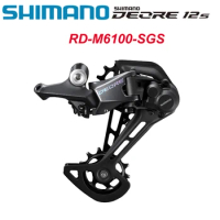 SHIMANO DEORE RD-M6100-SGS 1x12-speed Rear Derailleur SHADOW RD SL-M6100-R Shift Lever Clamp Band 12V 12S Derailleur Groupset